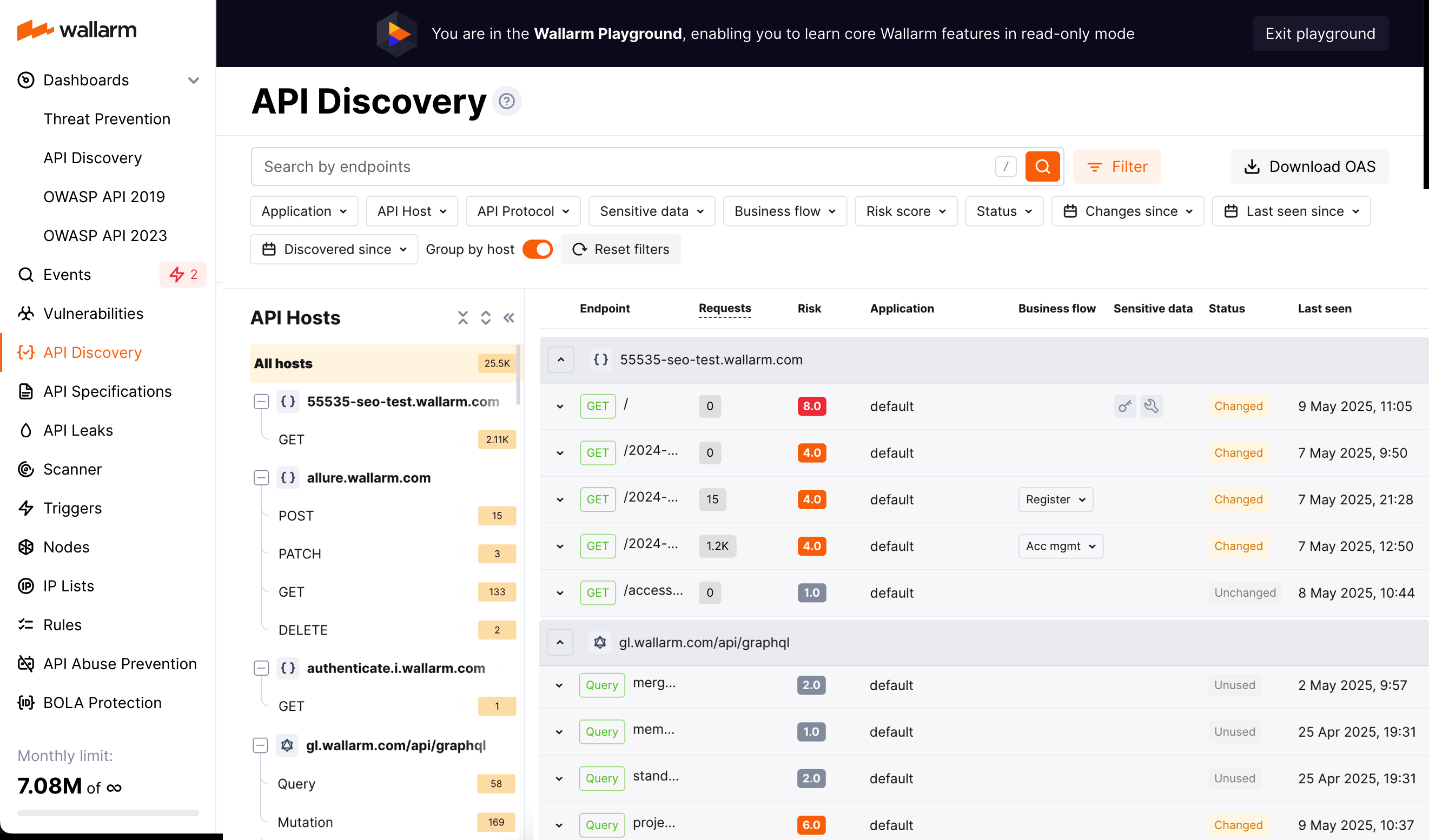 API Discovery – サンプルデータ