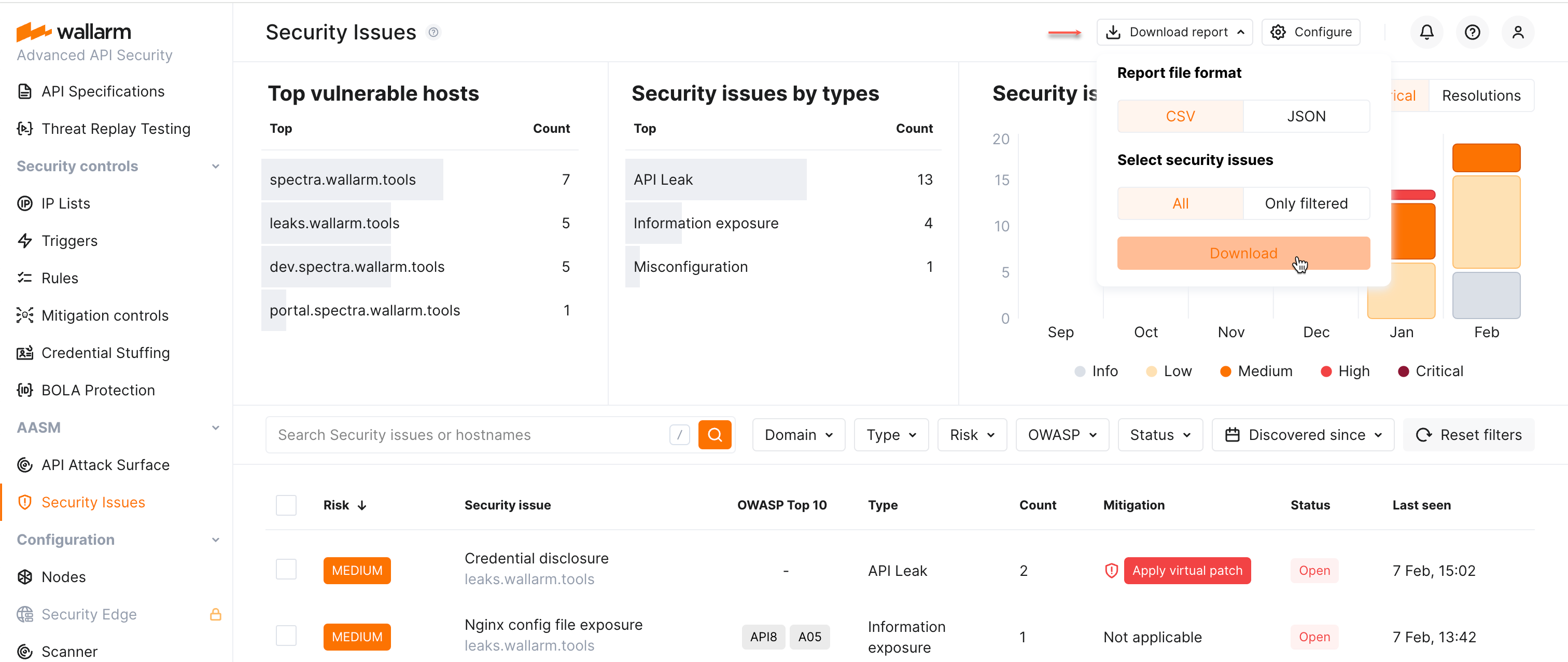 Security Issuesの詳細 - Lifecycle controls