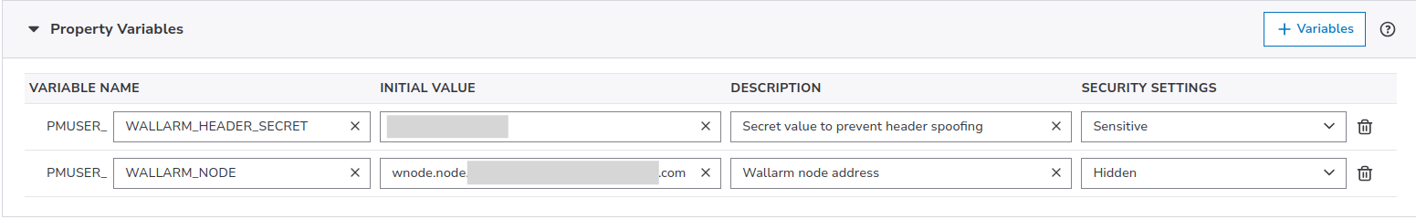 !Akamaiのオリジンプロパティ向けWallarm変数