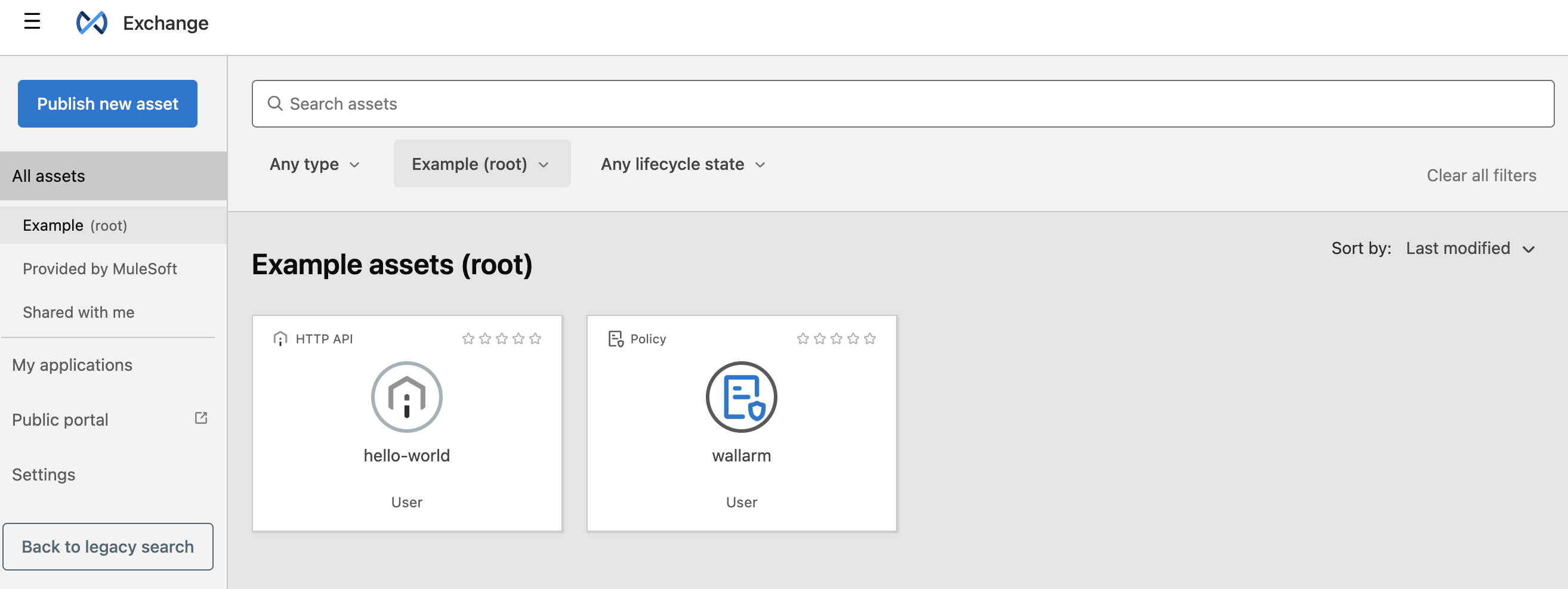 Wallarmポリシーを適用したMuleSoft